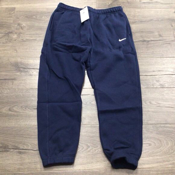 Nike Sportswear Club Fleece Jogger Sweatpants Womens Size Large Navy Blue - Picture 1 of 4